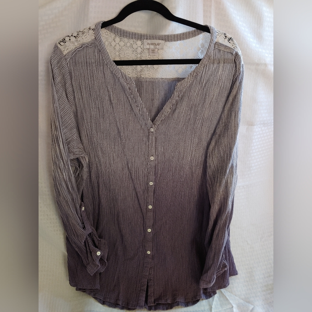 Avenue womens plus size casual blouse